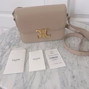 Celine teen triomphe bag nude/blush
